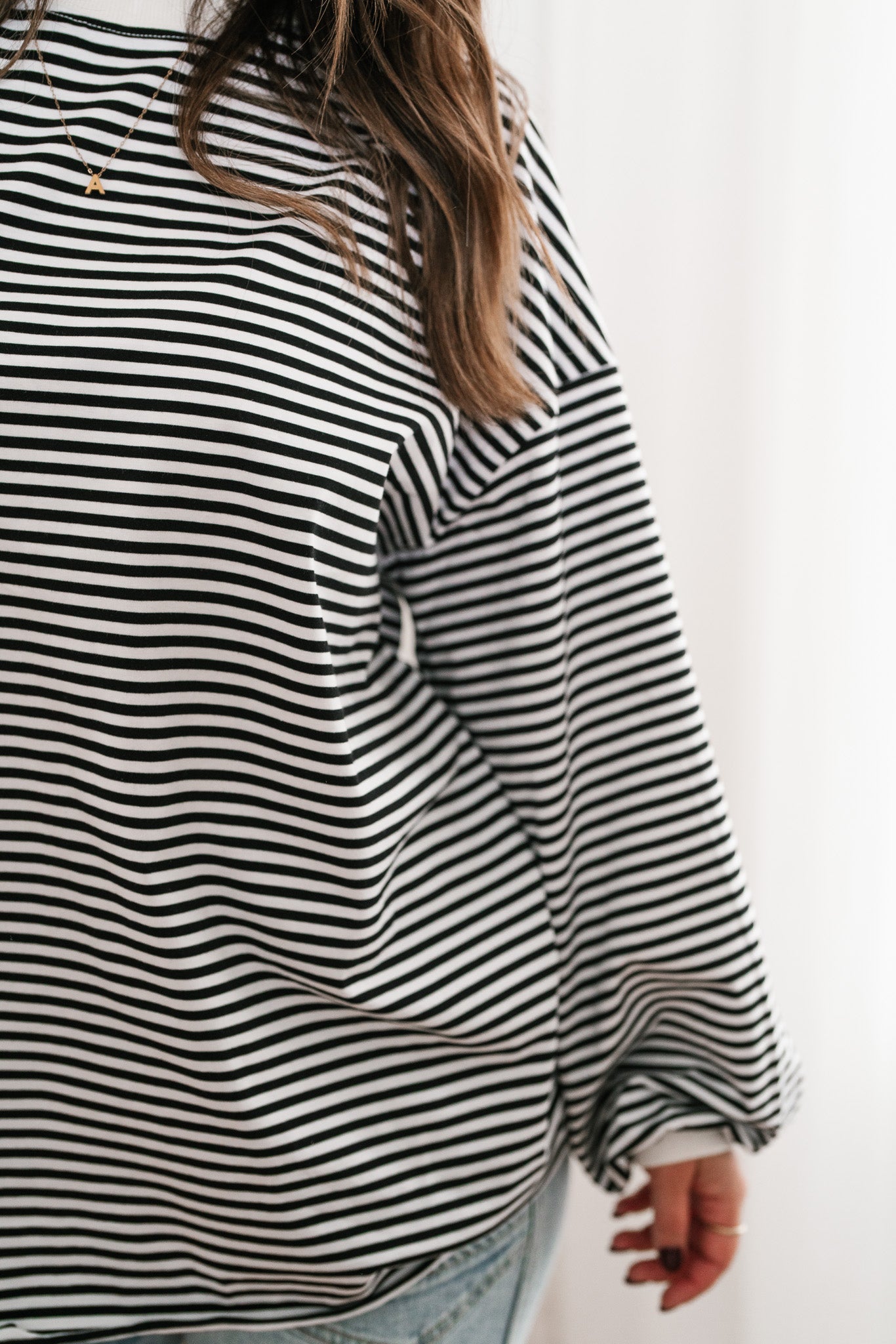 Fine Line Relaxed Striped Everyday Top