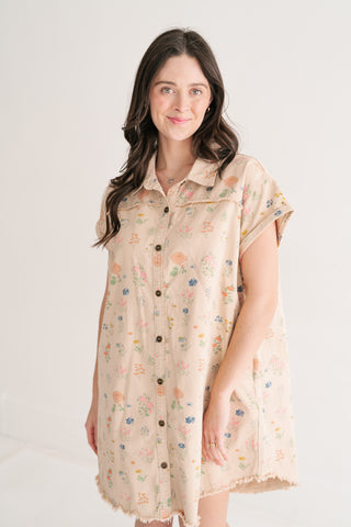 Sunny Meadow Shirt Dress