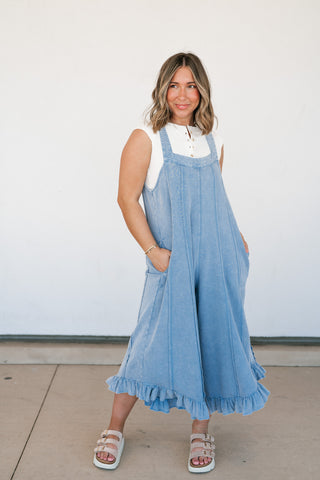 Free Spirited Ruffle Jumpsuit