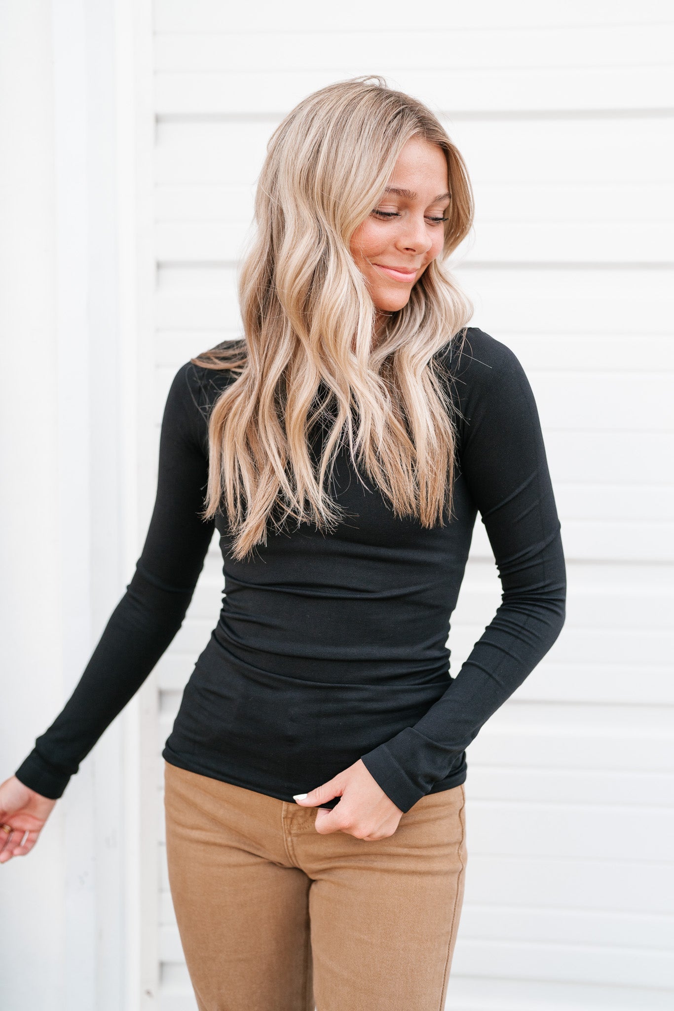 Alyssa Seamless Top - Black