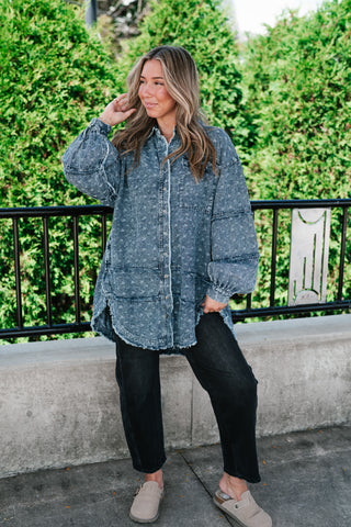 Western Skies Oversized Denim Shacket