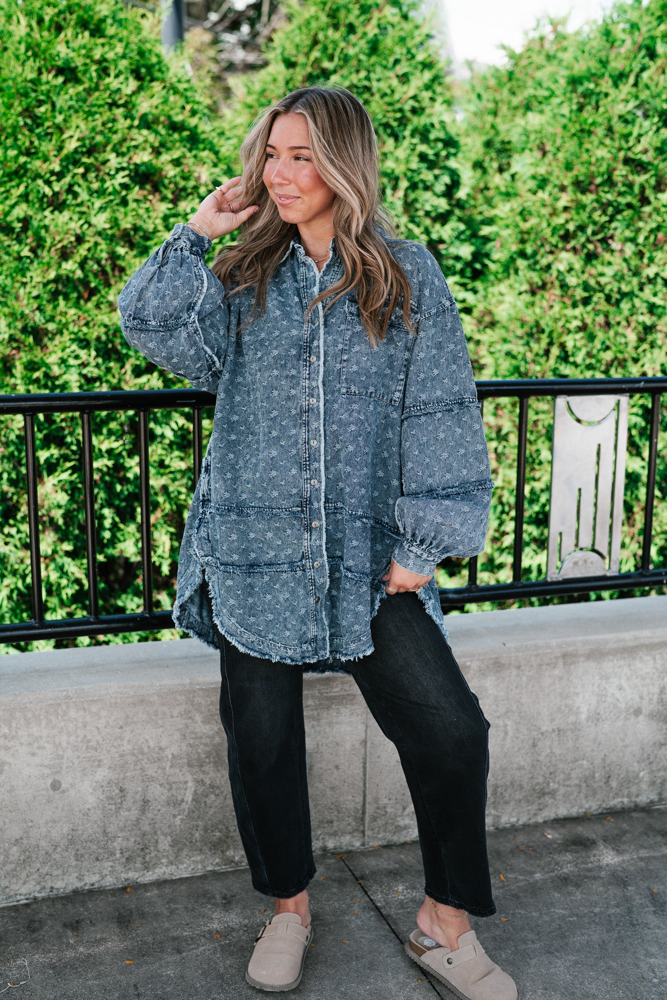 Western Skies Oversized Denim Shacket