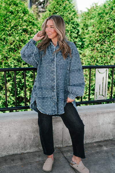 Western Skies Oversized Denim Shacket