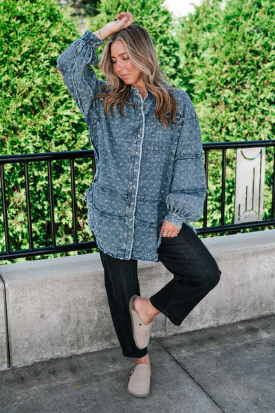 Western Skies Oversized Denim Shacket