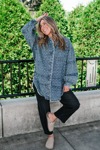 Western Skies Oversized Denim Shacket