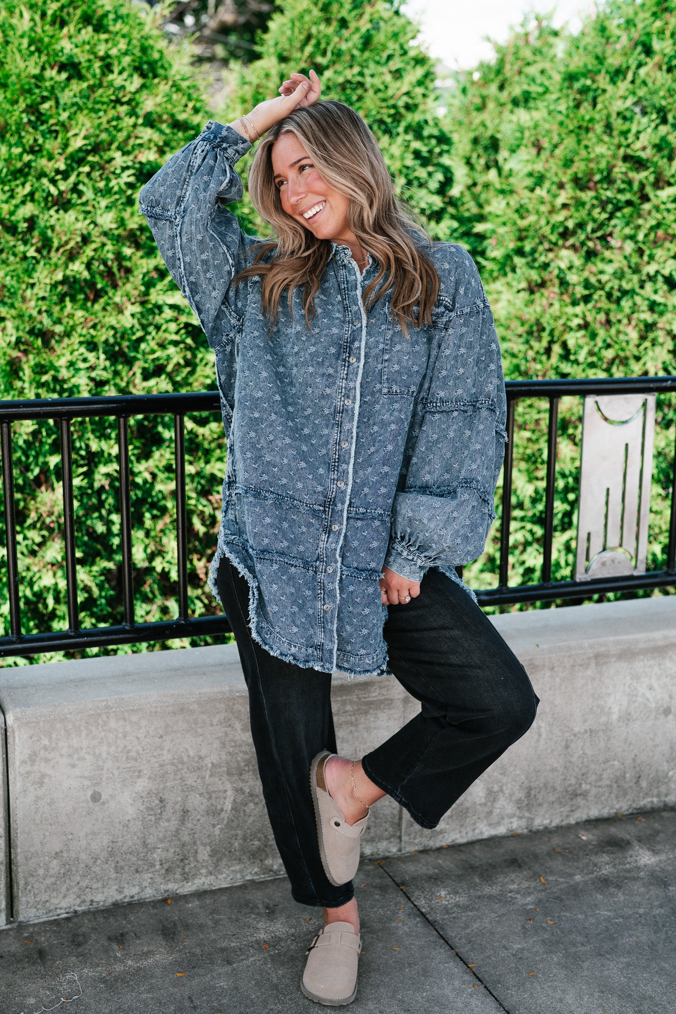 Western Skies Oversized Denim Shacket