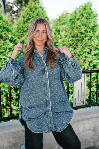 Western Skies Oversized Denim Shacket