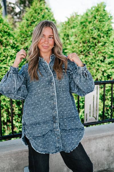 Western Skies Oversized Denim Shacket