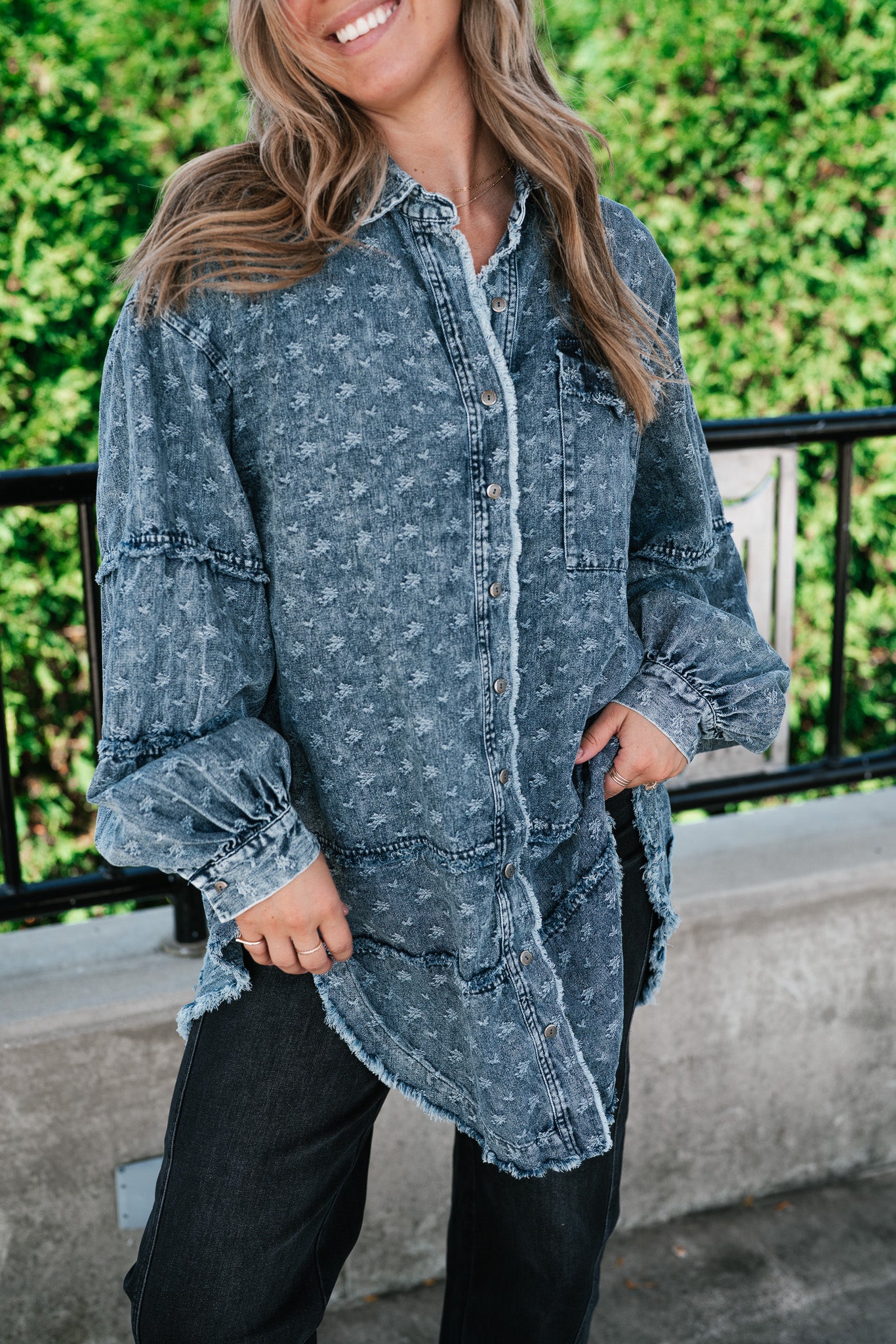 Western Skies Oversized Denim Shacket