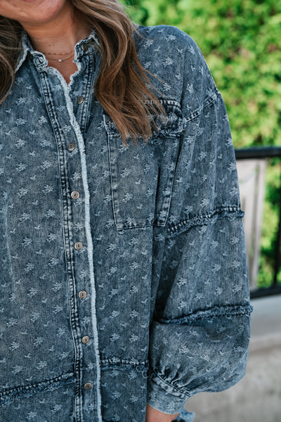 Western Skies Oversized Denim Shacket