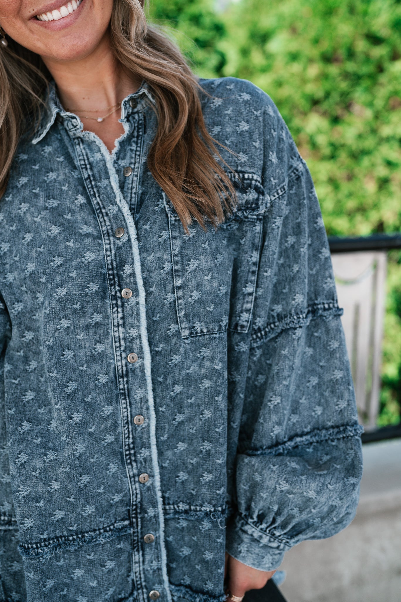 Western Skies Oversized Denim Shacket
