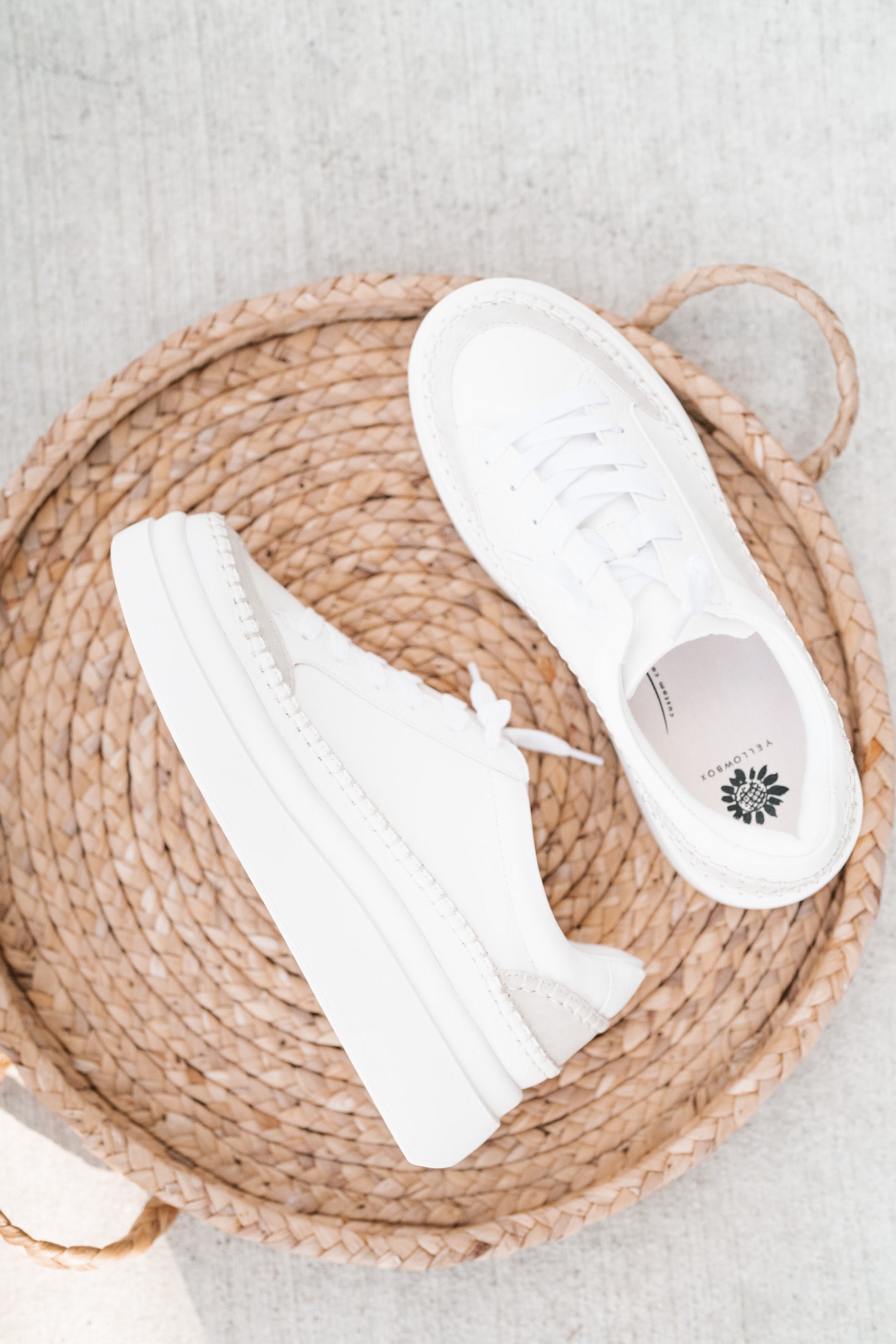 Eloise Platform Sneaker - White