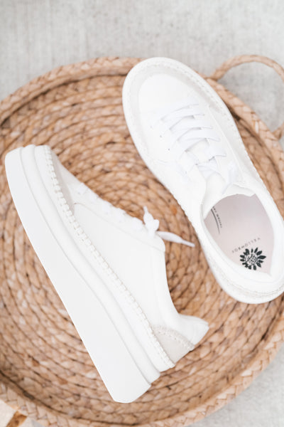 Eloise Platform Sneaker - White