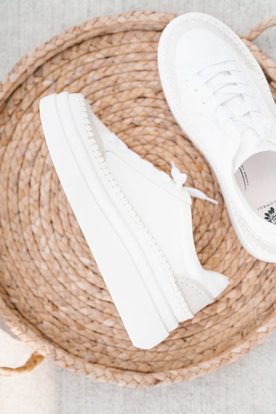 Eloise Platform Sneaker - White