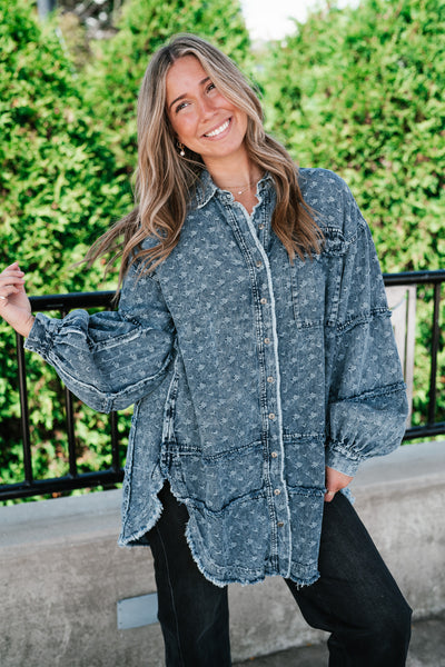 Western Skies Oversized Denim Shacket