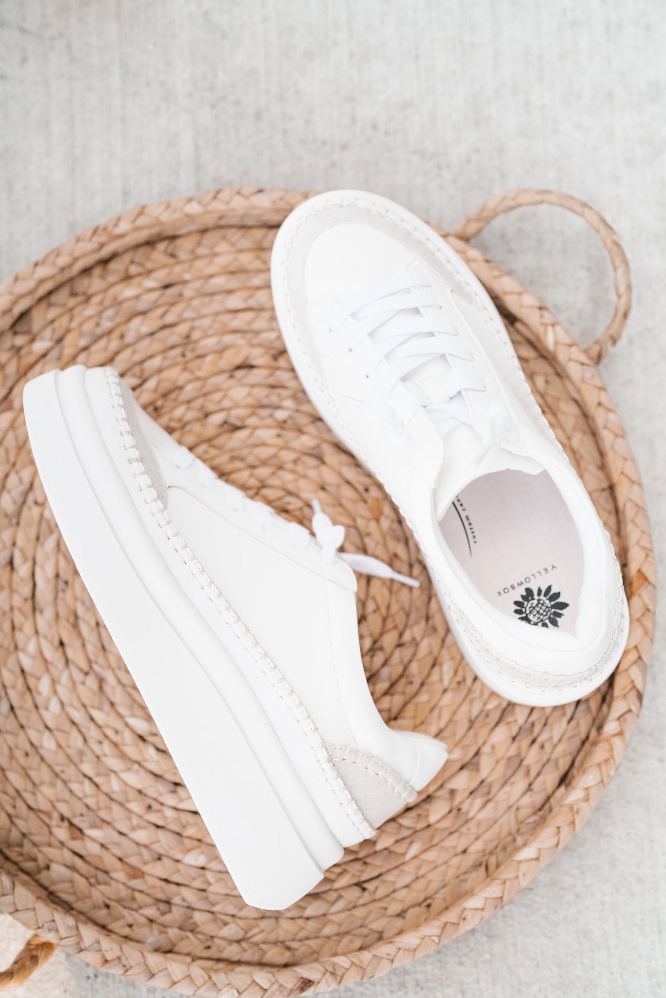 Eloise Platform Sneaker - White