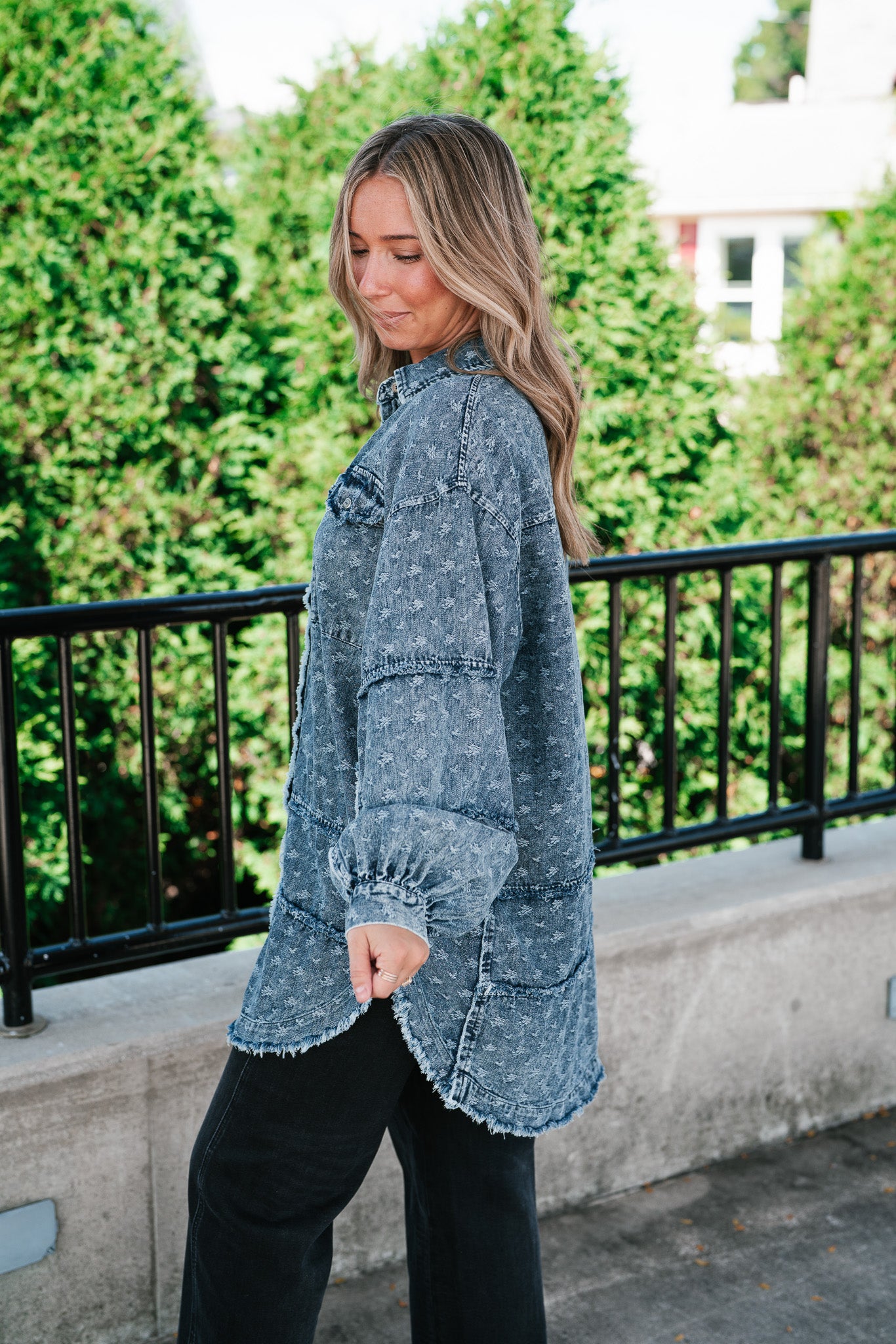 Western Skies Oversized Denim Shacket
