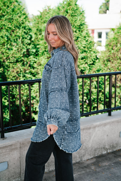 Western Skies Oversized Denim Shacket