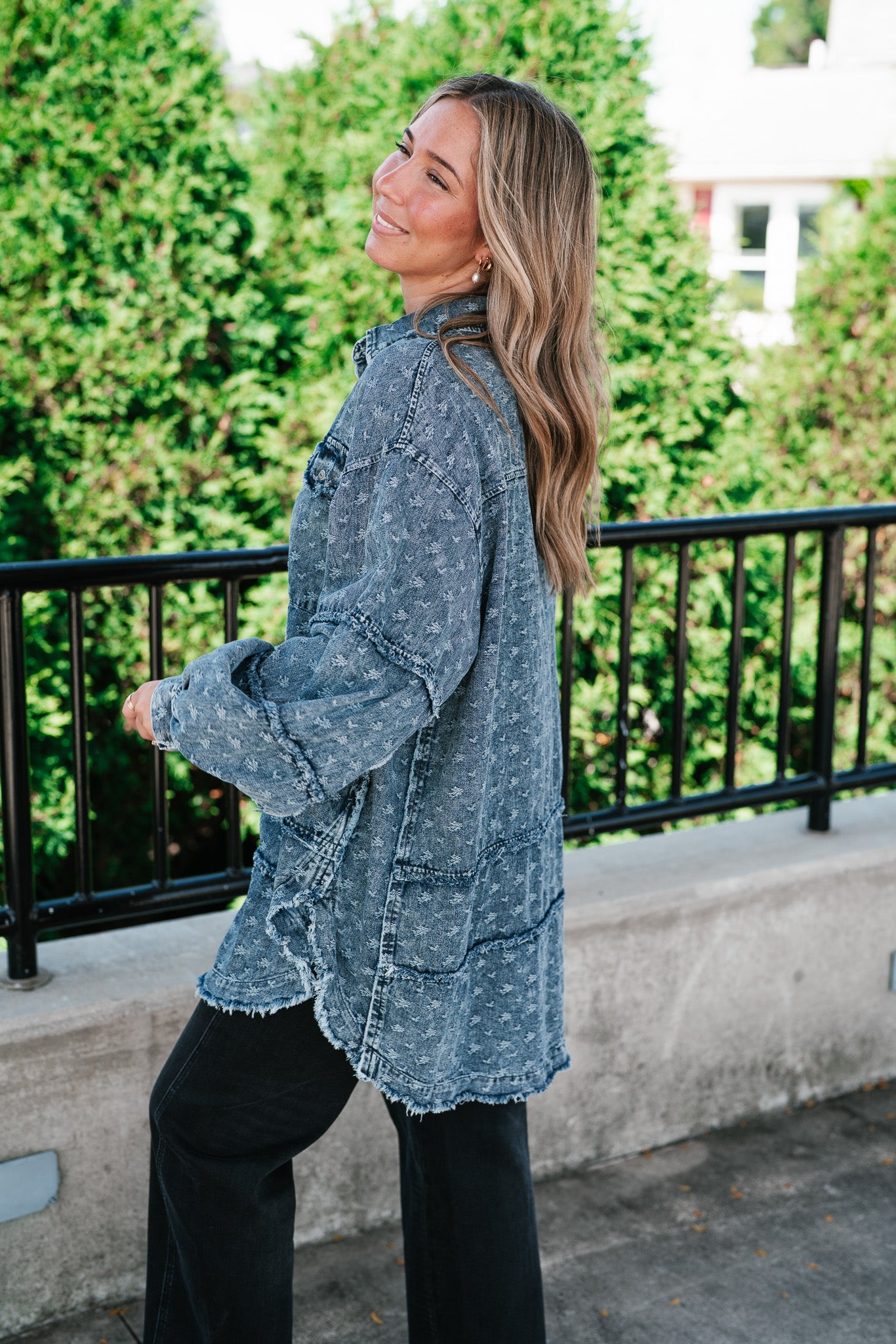 Western Skies Oversized Denim Shacket