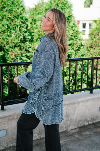 Western Skies Oversized Denim Shacket