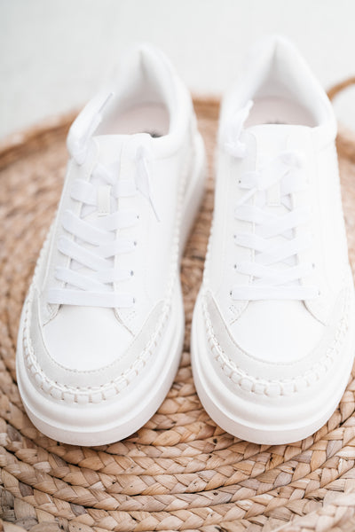 Eloise Platform Sneaker - White