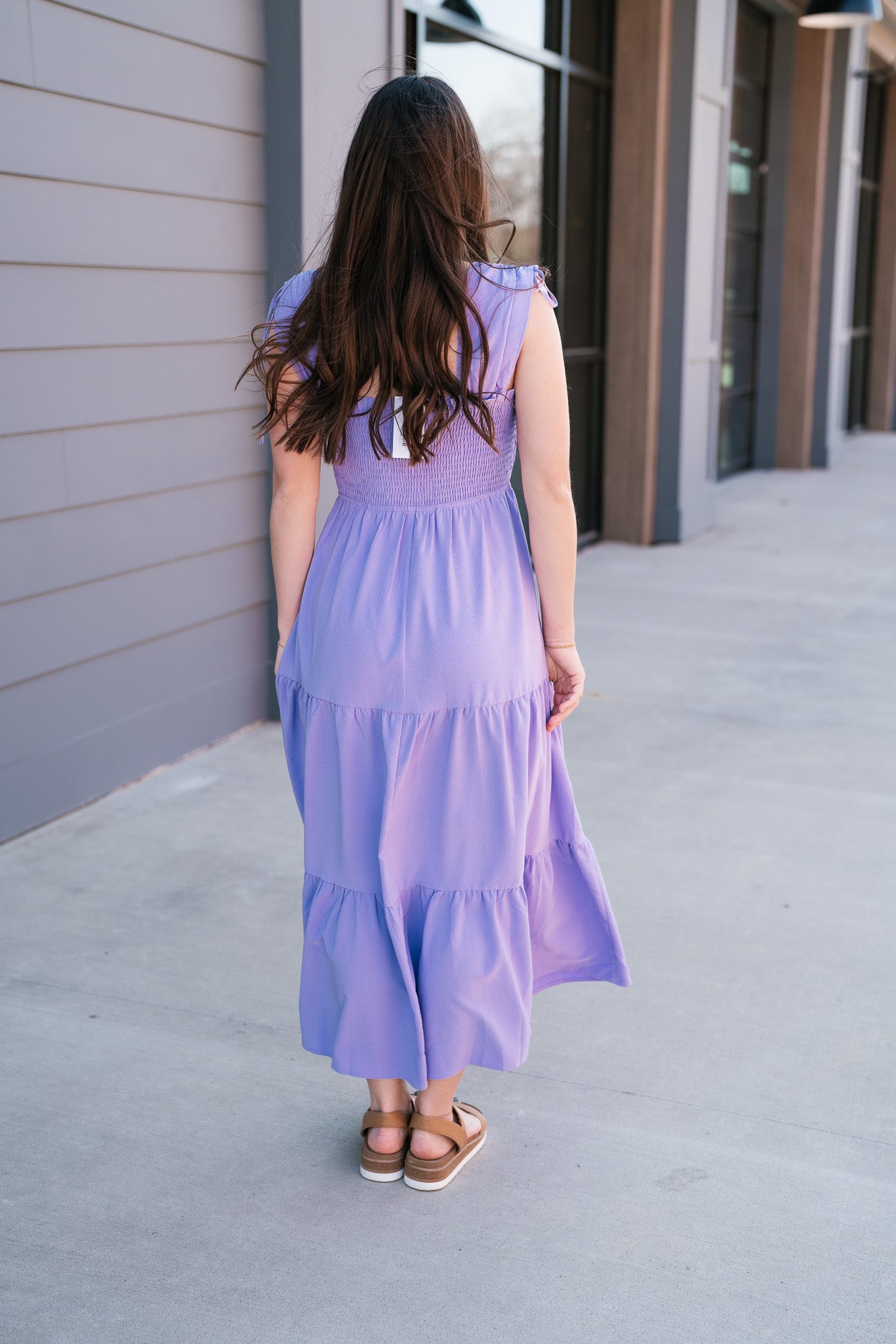 Shades Of Lavender Tiered Dress