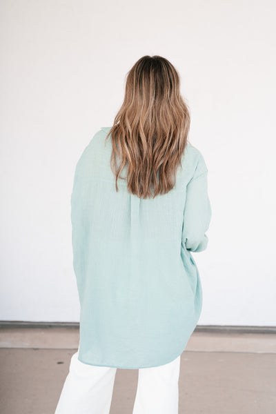 Lela Button Down - Mint