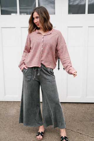 Estelle Tide Striped Knit Cardigan