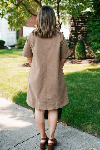 All Day Long Utility Mini Dress