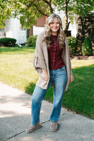 Lasting Favorite Knit Cardigan - Mocha