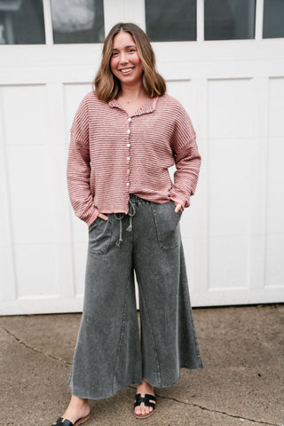 Estelle Tide Striped Knit Cardigan