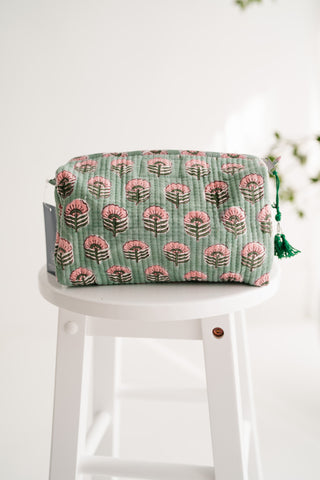 Fields Of Green Patchwork Pouch