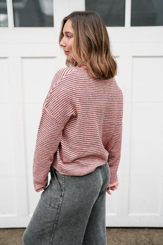 Estelle Tide Striped Knit Cardigan