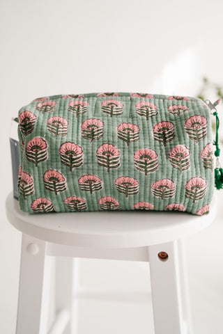 Fields Of Green Patchwork Pouch