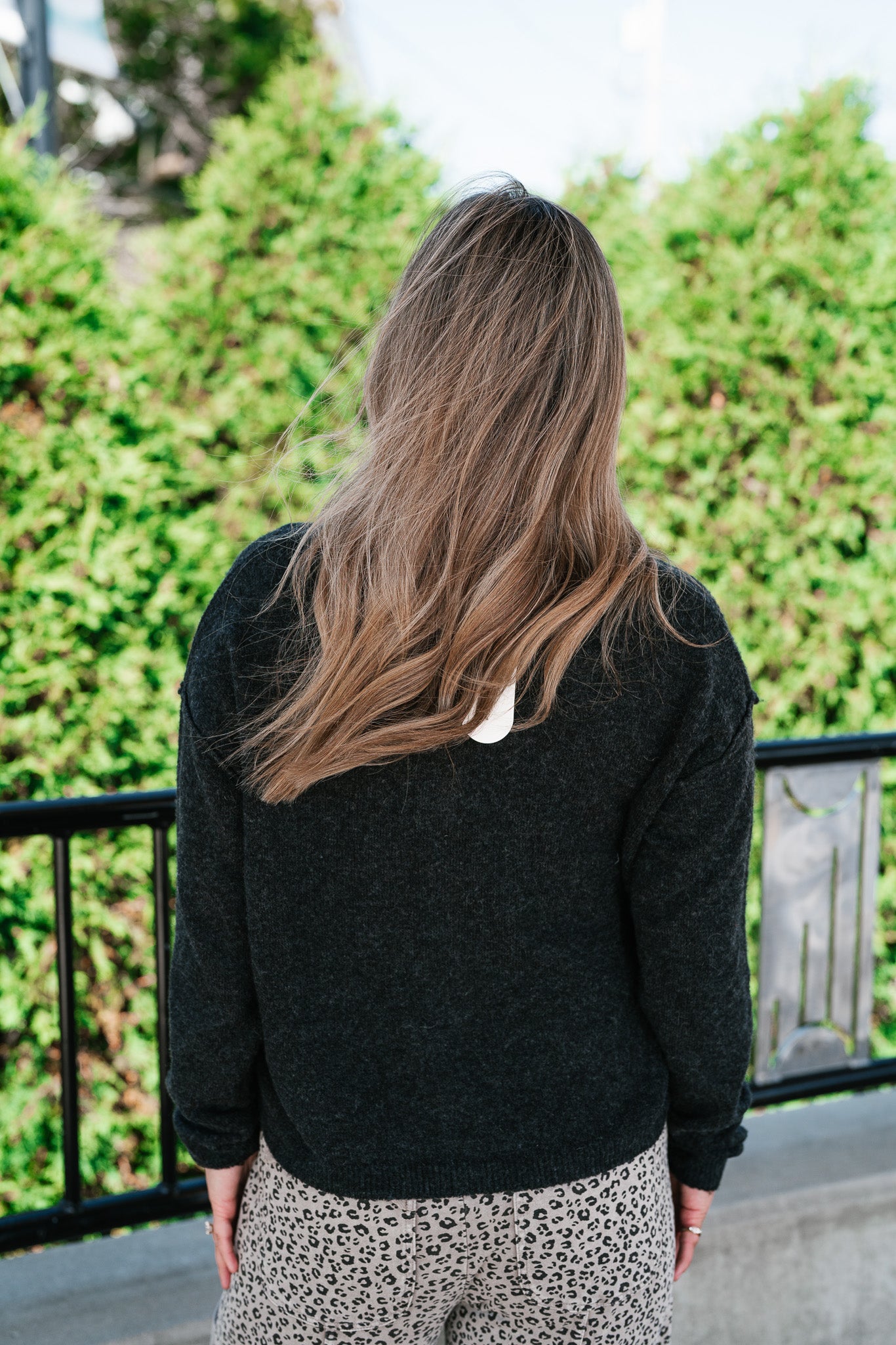 Charcoal Cozy Knit Sweater Cardi