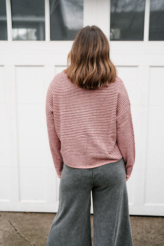 Estelle Tide Striped Knit Cardigan