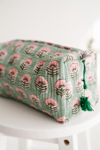 Fields Of Green Patchwork Pouch