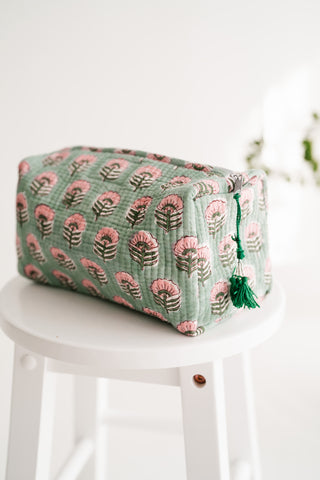 Fields Of Green Patchwork Pouch