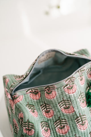 Fields Of Green Patchwork Pouch