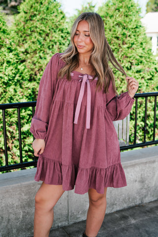 Blush Haven Tiered Mini Dress