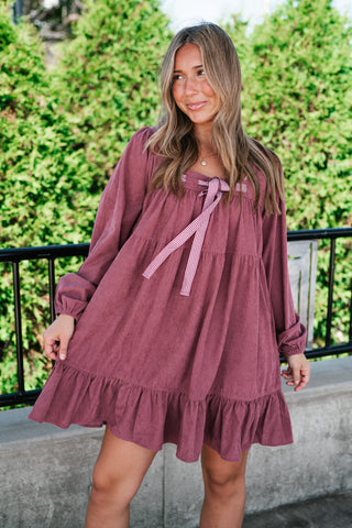Blush Haven Tiered Mini Dress