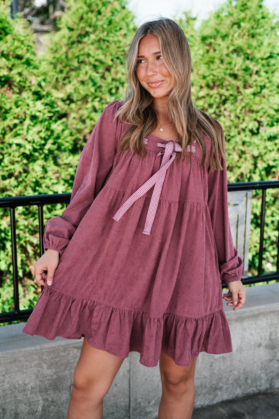 Blush Haven Tiered Mini Dress