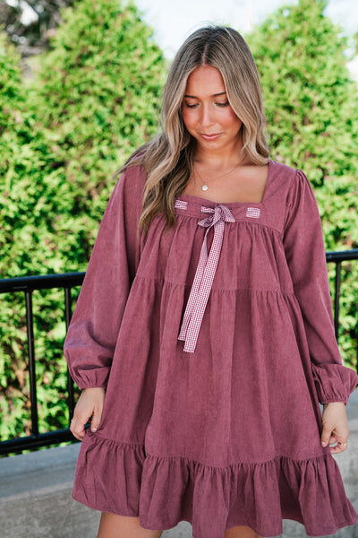 Blush Haven Tiered Mini Dress