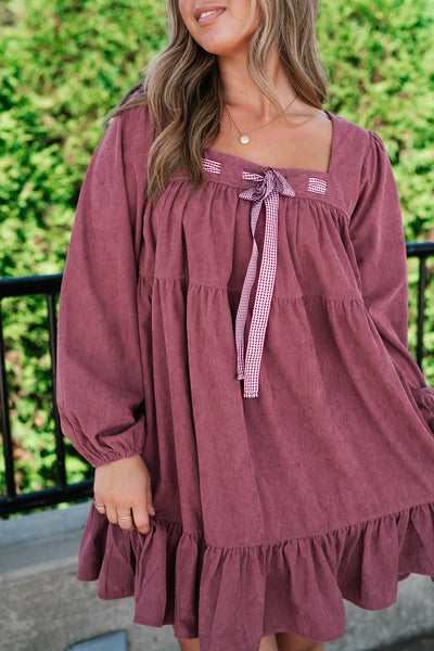 Blush Haven Tiered Mini Dress