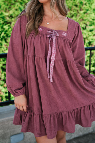 Blush Haven Tiered Mini Dress