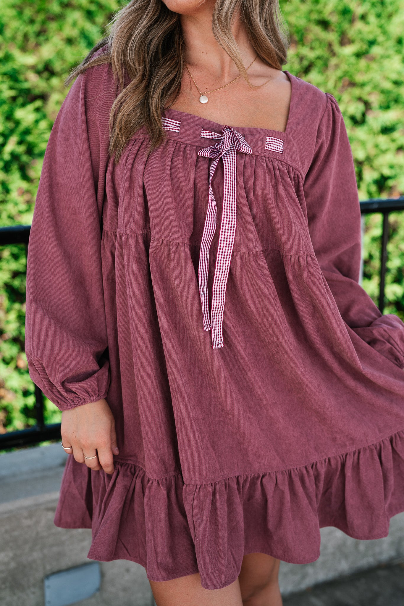 Blush Haven Tiered Mini Dress