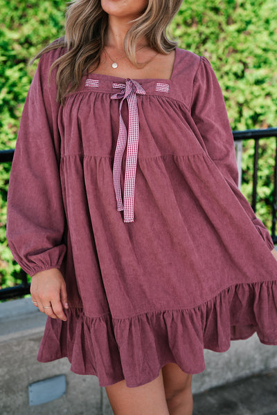 Blush Haven Tiered Mini Dress