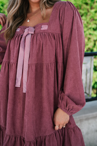 Blush Haven Tiered Mini Dress
