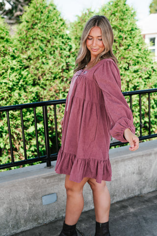 Blush Haven Tiered Mini Dress