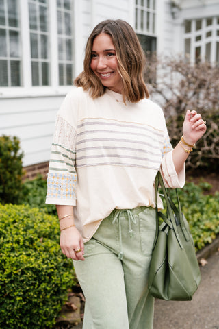 Balanced Hue Patchwork Top